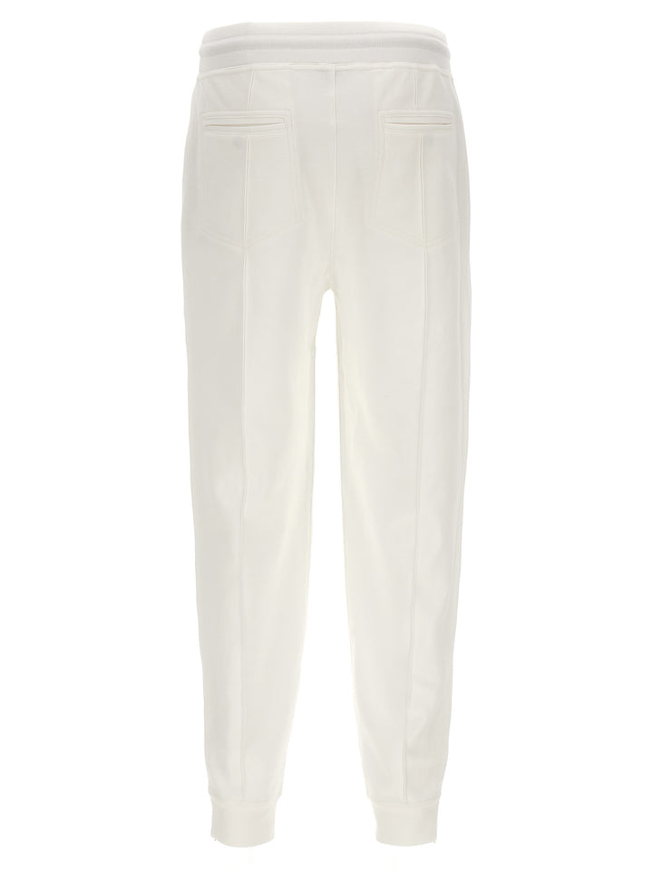 Jersey Joggers Pantaloni Bianco