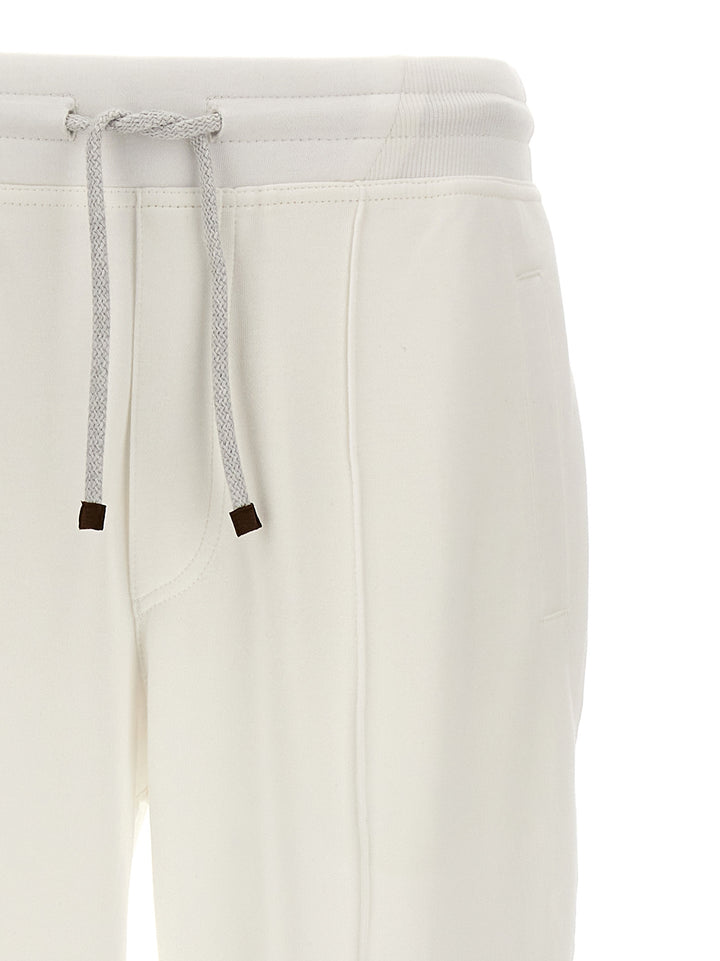 Jersey Joggers Pantaloni Bianco
