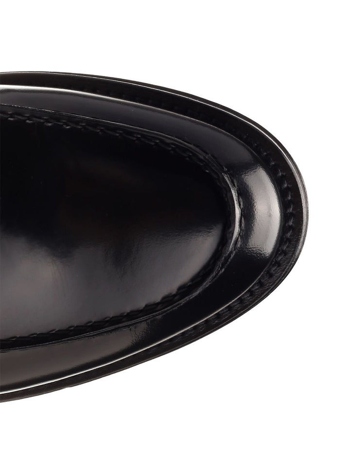 Corvari Brushed Leather Penny Loafer Mocassini - Nero | 39f3a5259164a731d95c996e5969390428546815