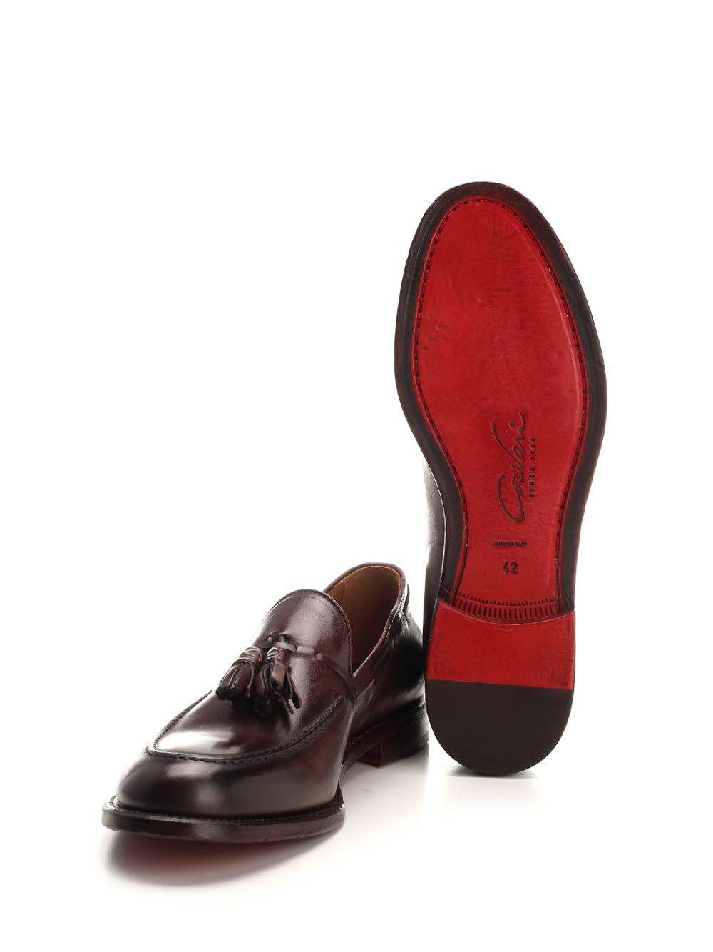 Corvari Leather Loafer With Tassels Lace-Up Shoes - Marrone | baea3745597085b075f086ad5df4a0f4a7022f4c