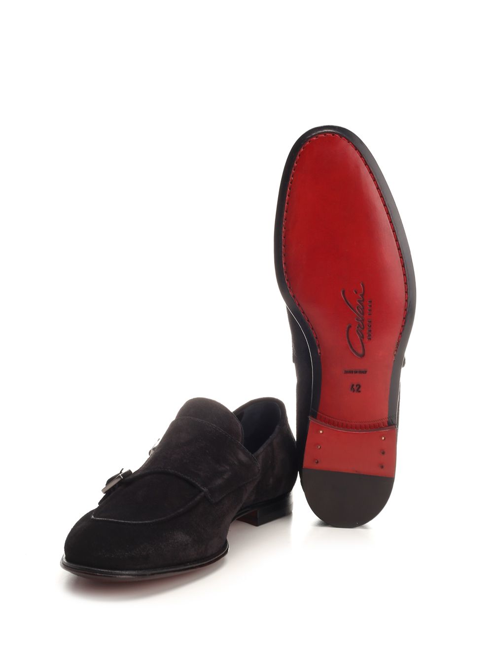 Corvari Double Buckle Suede Loafer Mocassini - Nero | cd0167daf7e661827fbe68ce986980d4b3cc193f