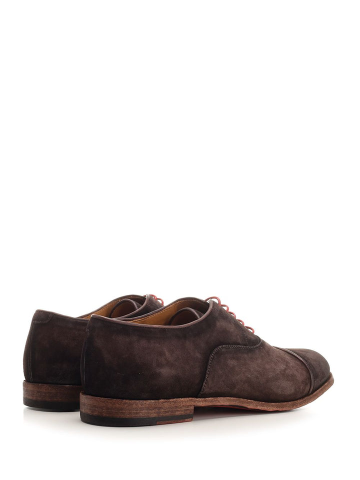 Corvari Derby Shoe In Suede Mocassini - Marrone | bc72f2ef42237d87c9629db5b98e25c3b75f0d79