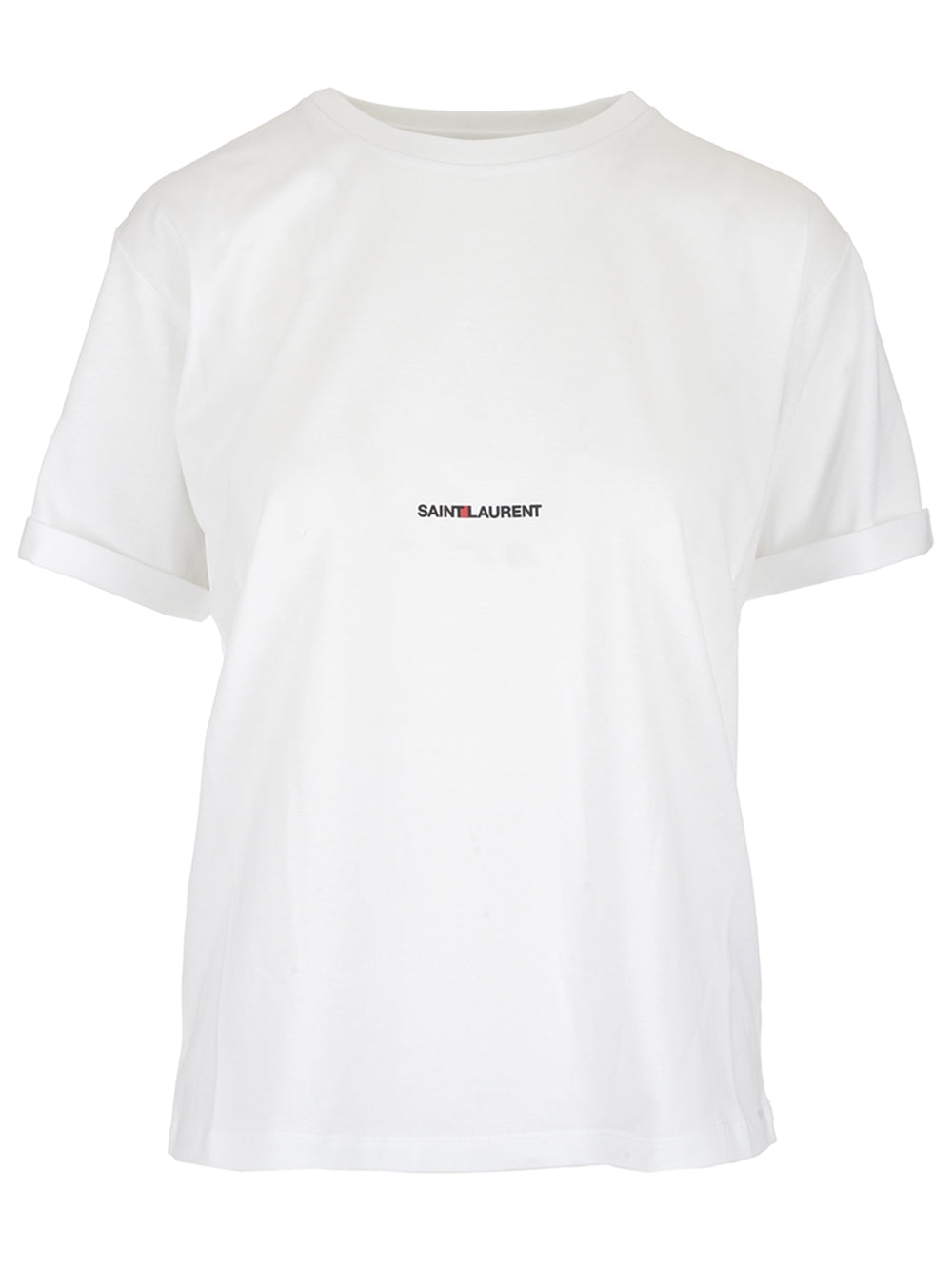 Saint Laurent Signature T-Shirt - Bianco | b221f464cf7a9118eb1ca789843f0183fb03a4e4