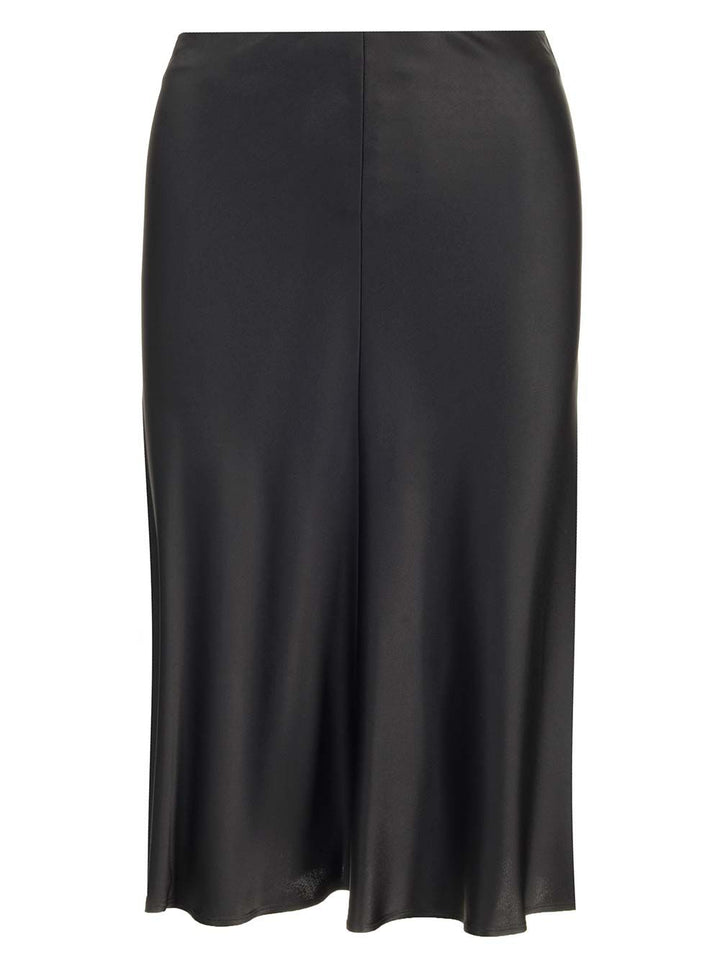 Stella Mccartney Satin Midi Skirt Gonne - Nero | e852d8dd2adfda5721ef91738bf391a1bfcd28d2