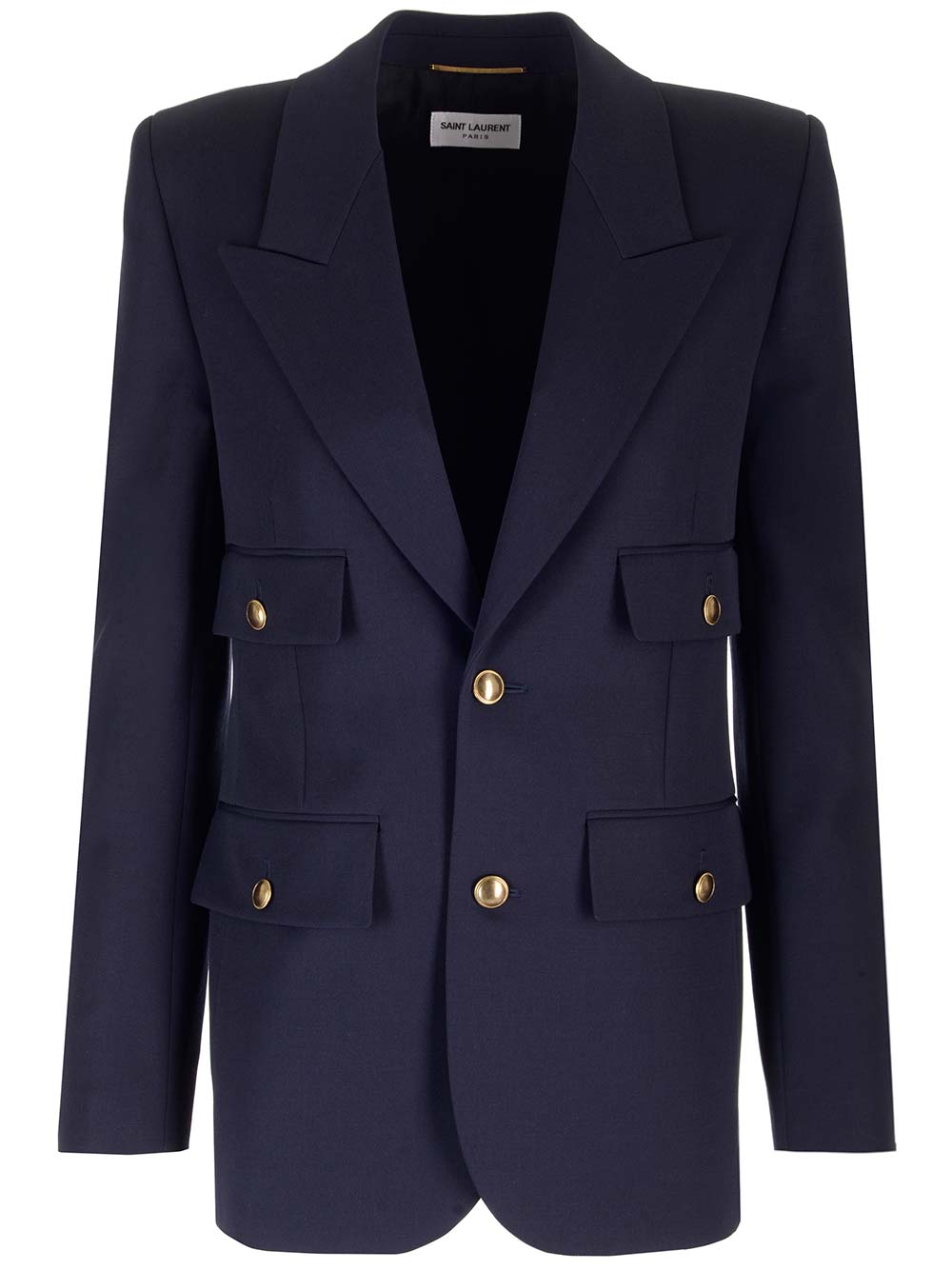 Saint Laurent Responsible Wool Jacket Giacche - Blu | 103caf15193719ac54d9ab3d4d4e309b2f21d432