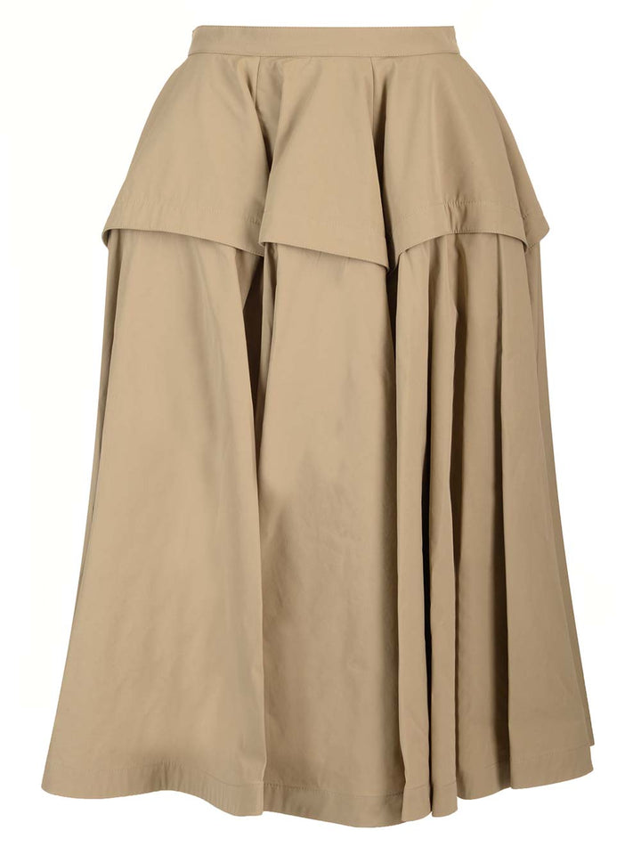 Bottega Veneta A-Line Skirt Gonne - Beige | 9ab08b4f65fc0b25039906a0e496b214104403ed