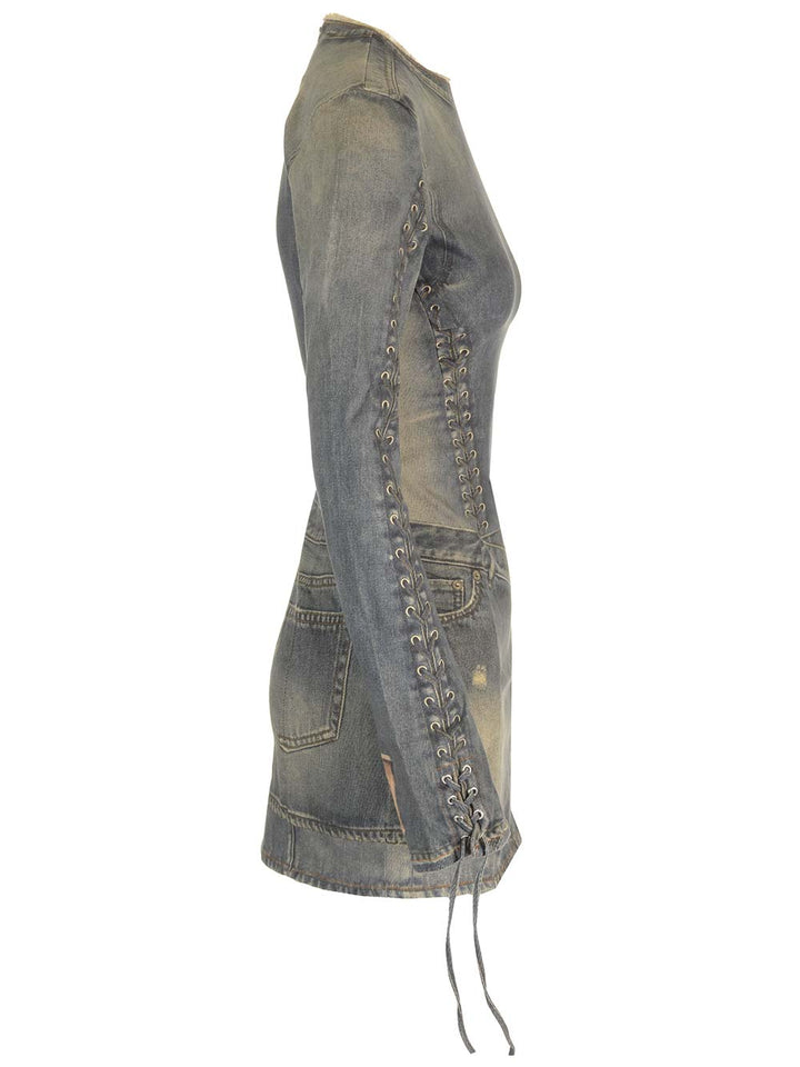 Acne Studios A20648 863-Mid Blue Abiti - Blu | 85154bd5df9cc47ab337187574abeed02a1e18b2