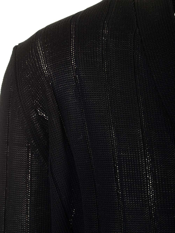 Al Duca D'Aosta Black Cotton Cardigan Knitwear - Nero | af910ba423c93861d5427e0643c4a5050baae84a