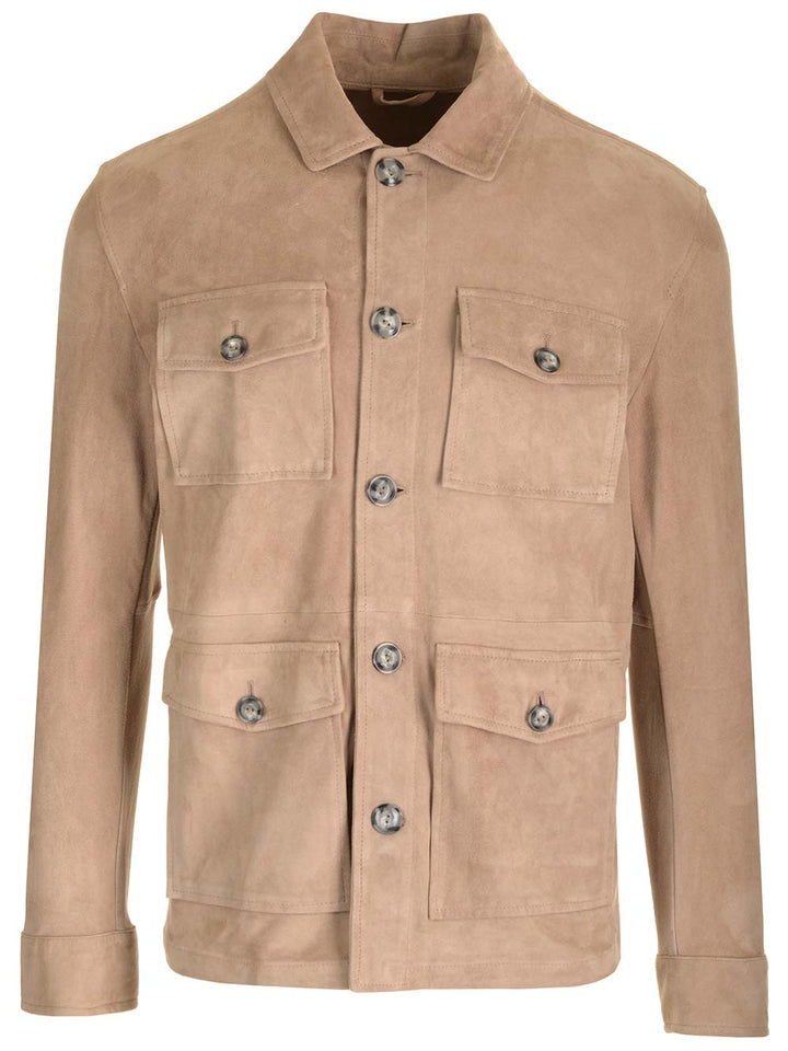 Al Duca D'Aosta 1902 Saharian In Suede Giacche - Beige | f7bc7548ffba6dcfcf43719187c56bf1a8f7a563