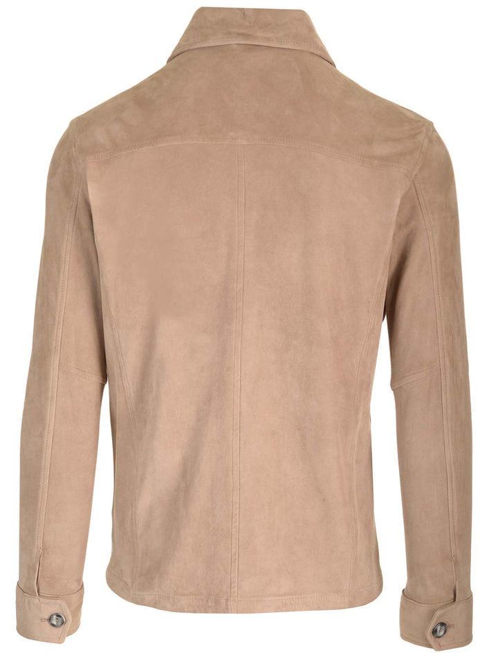 Al Duca D'Aosta 1902 Saharian In Suede Giacche - Beige | 26b61d7089966466903570851a9e3c1616ba358f