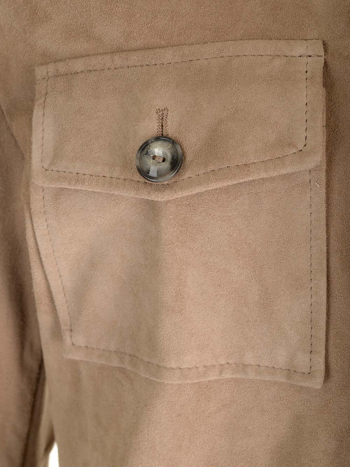 Al Duca D'Aosta 1902 Saharian In Suede Giacche - Beige | 231eab1e48ef5ded3422db04dbb31f413dc8c544