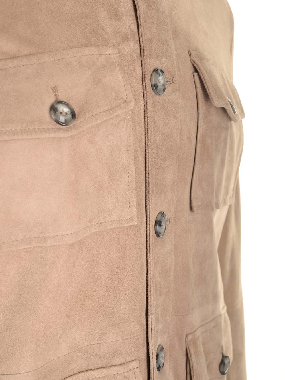 Al Duca D'Aosta 1902 Saharian In Suede Giacche - Beige | eb7e8f13a129d75bfc89a29020db698ab391ea42
