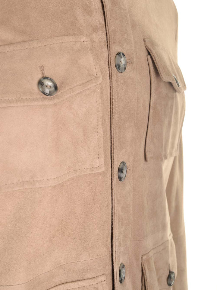 Al Duca D'Aosta 1902 Saharian In Suede Giacche - Beige | eb7e8f13a129d75bfc89a29020db698ab391ea42