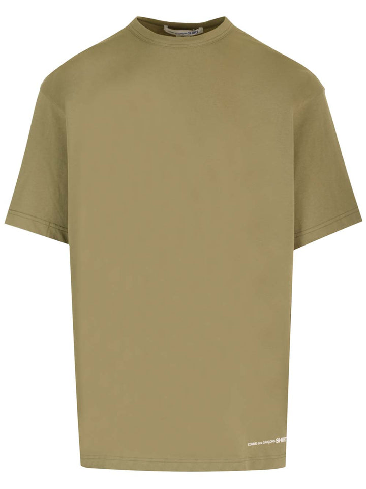 Comme Des GarçOns Shirt Khaki Green Over T-Shirt - Verde | e0fef26eb80ba24845ac0fa69ace2dbcdcb52912