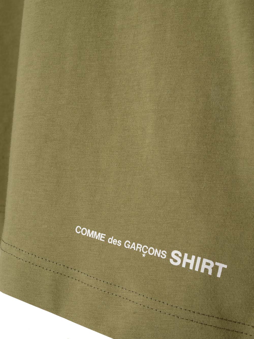 Comme Des GarçOns Shirt Khaki Green Over T-Shirt - Verde | 0dccae395c3e716fbf3721a2bbece4dd4aea5cb9