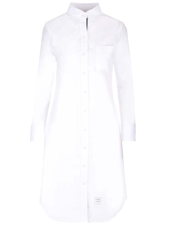 Long Shirt Dress Shirt Abiti Bianco