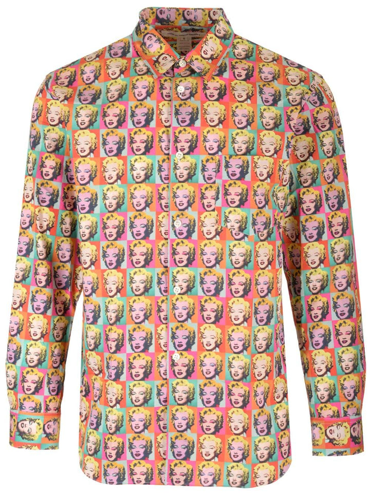 Comme Des GarçOns Shirt Printed Shirt From Shirts - Bianco | 31deec611da55c51a14fc557c0c7bf0ec2327d84