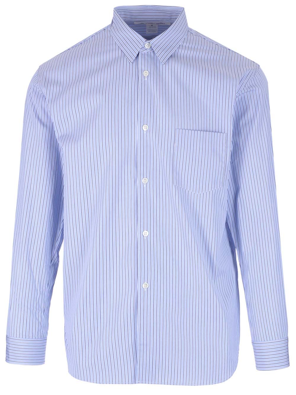 Comme Des GarçOns Shirt Striped Cotton Shirt Shirts - Bianco | 05adca23bfe51264c235ceee481e3879bddd9b6a