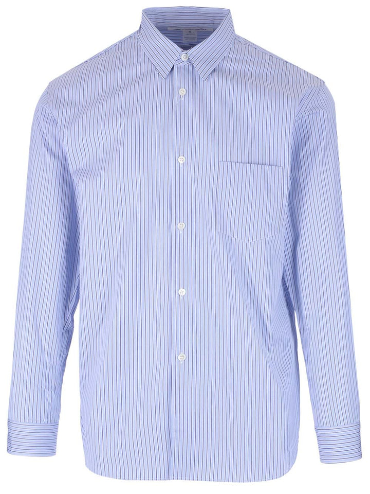 Comme Des GarçOns Shirt Striped Cotton Shirt Shirts - Bianco | 05adca23bfe51264c235ceee481e3879bddd9b6a