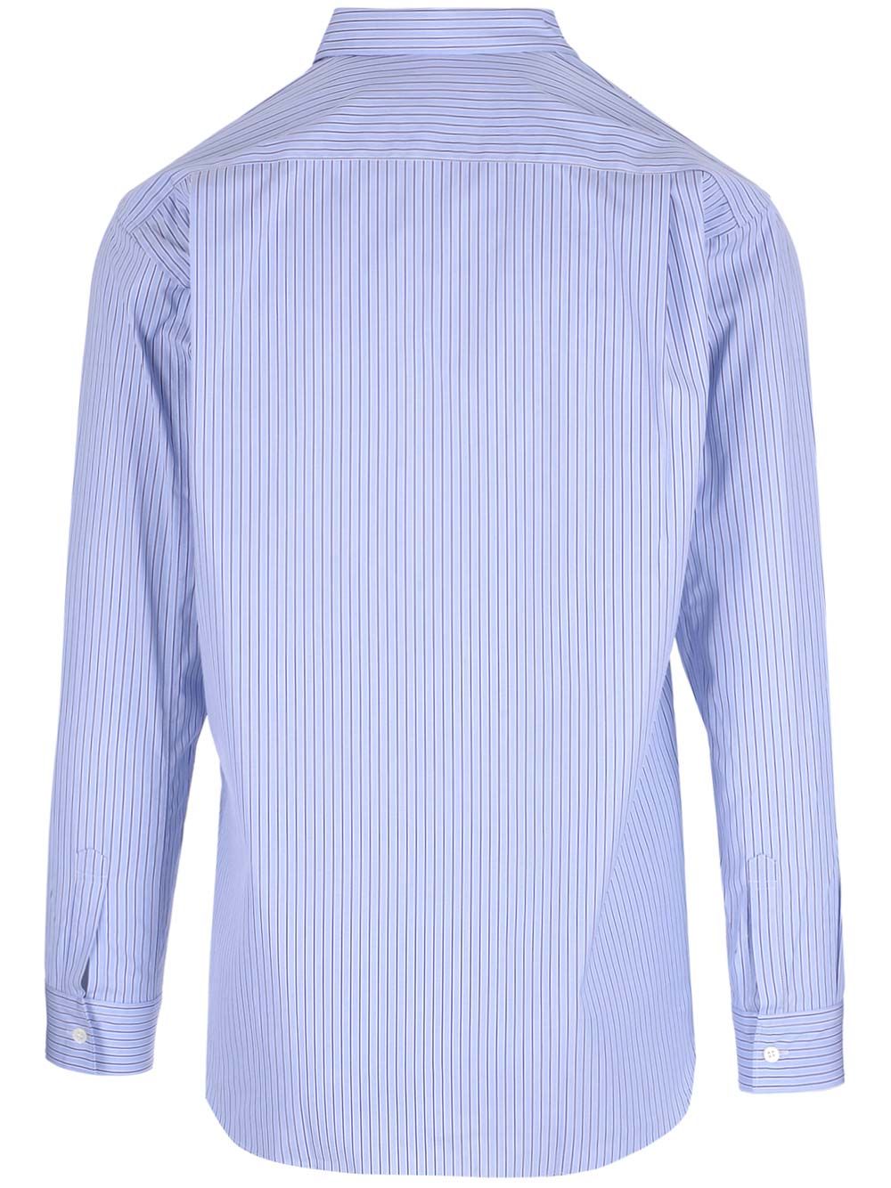 Comme Des GarçOns Shirt Striped Cotton Shirt Shirts - Bianco | 830b28dc62311023f0941eda8454940f2fd7542a
