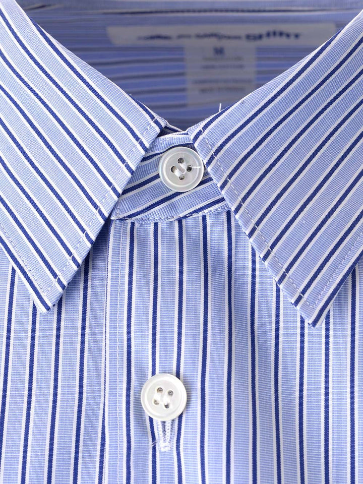 Comme Des GarçOns Shirt Striped Cotton Shirt Shirts - Bianco | 7014fa68bd2a5f5cf861e9f6ab740c98035f81a9