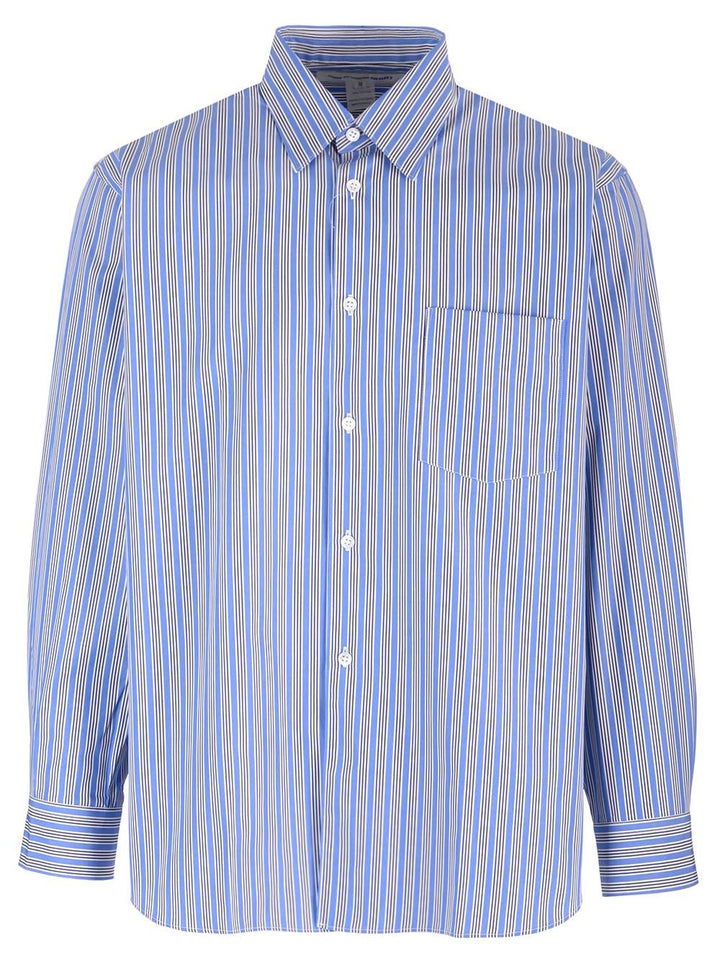 Comme Des GarçOns Shirt Striped Shirt Shirts - Blu | 9e2e93a38916a07481742d3e5f9fedbb54153ab1