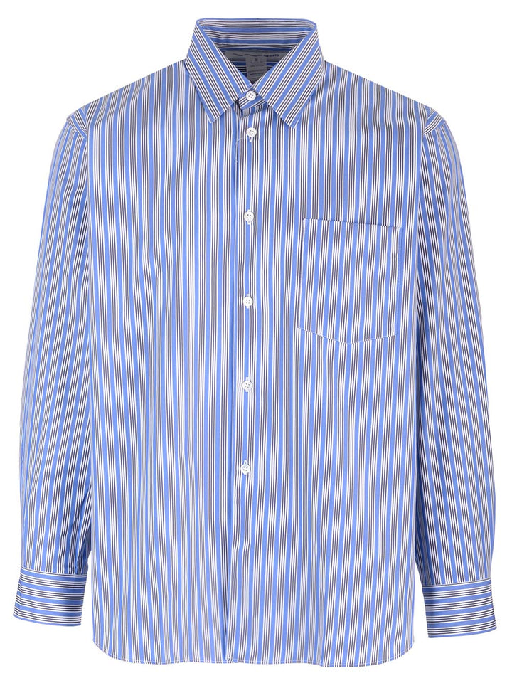 Comme Des GarçOns Shirt Striped Shirt Shirts - Blu | 3cc98a6ca40e0579bbf44e7c350d8949ef53106b