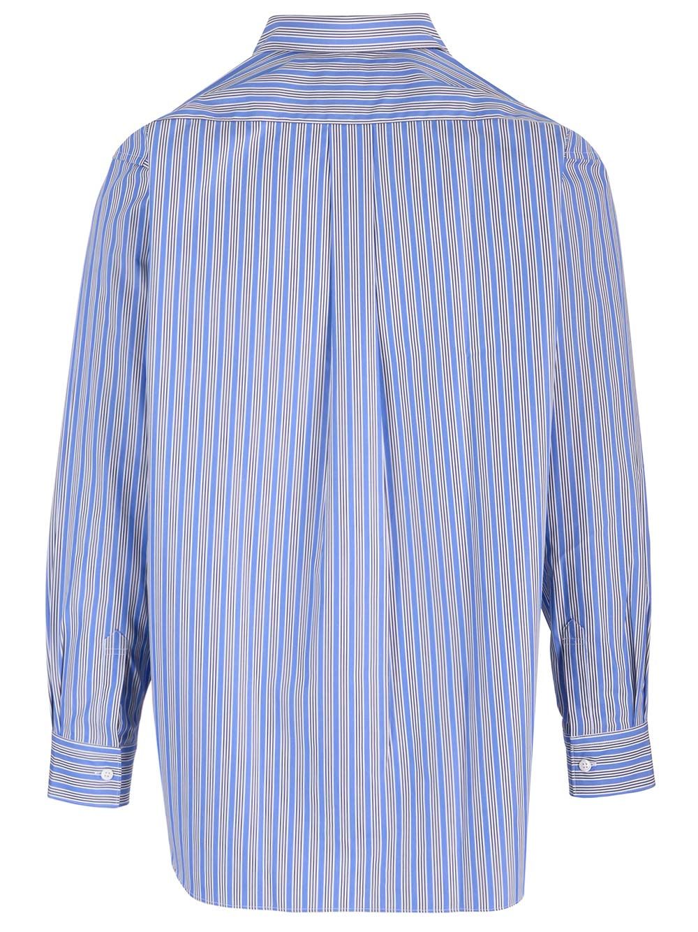 Comme Des GarçOns Shirt Striped Shirt Shirts - Blu | 7d3a7836e278ad5b35979c151a9e616b2501a948