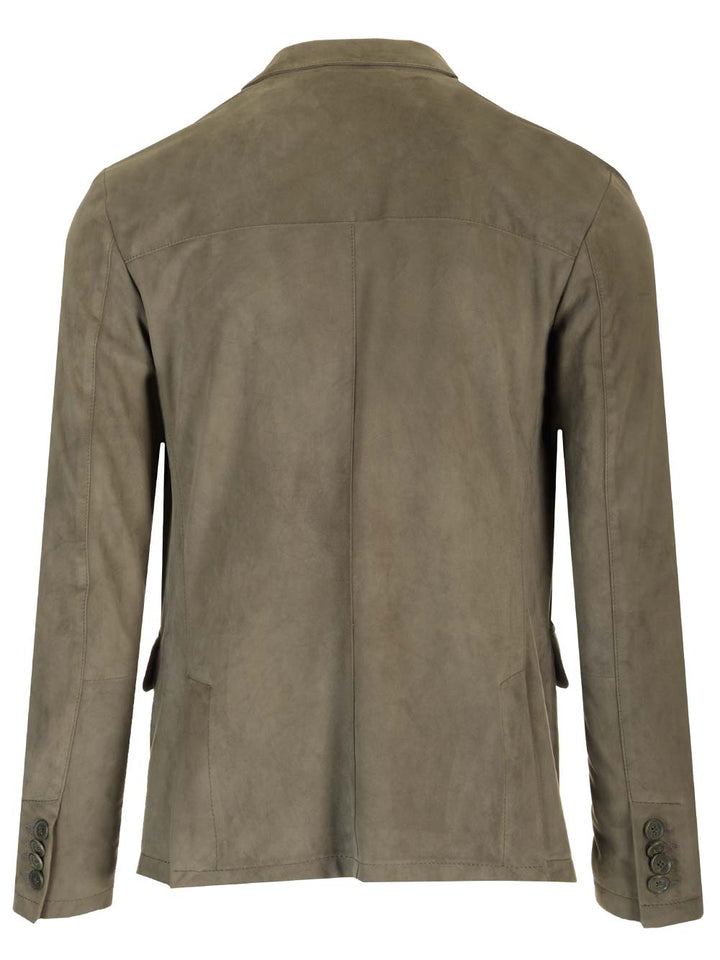 Al Duca D'Aosta 1902 Suede Blazer Giacche - Verde | 0cb3591a00fbed2b1205556c5258bce3f36f9327
