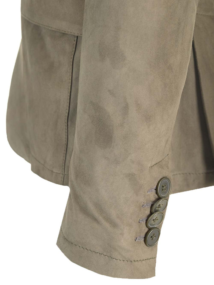 Al Duca D'Aosta 1902 Suede Blazer Giacche - Verde | 04a9cd4ebf758248a420f4e9b65ecd06826c6423