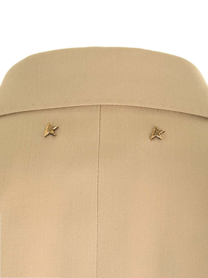 Golden Goose Deluxe Brand Double-Breasted Wool Blazer Giacche - Beige | 13a12c3df302db840613ea56524f966aafc2ba10