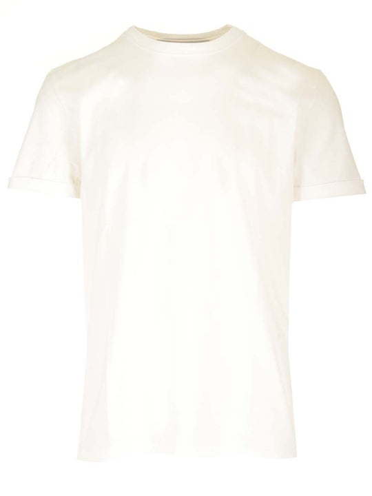 White With Postage Stamp T-Shirt Bianco