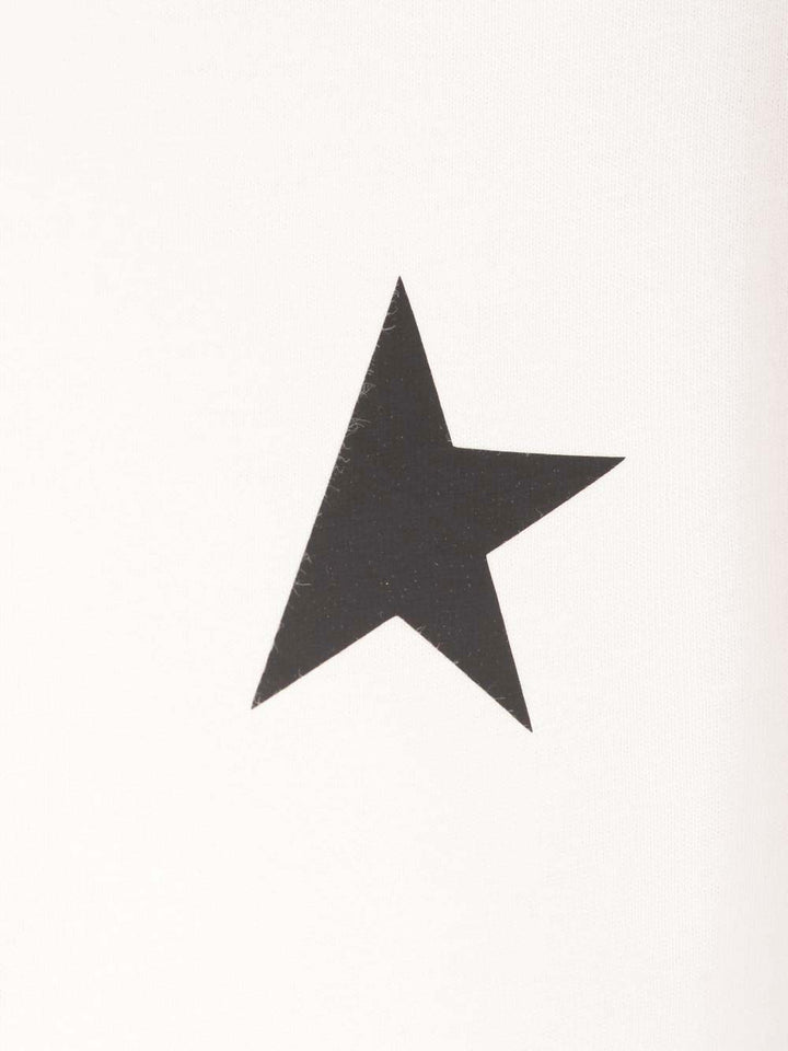 Golden Goose Deluxe Brand White  With Black Star T-Shirt - Bianco | db7b76ce12d53bd180d270c945749ef5bed615c3