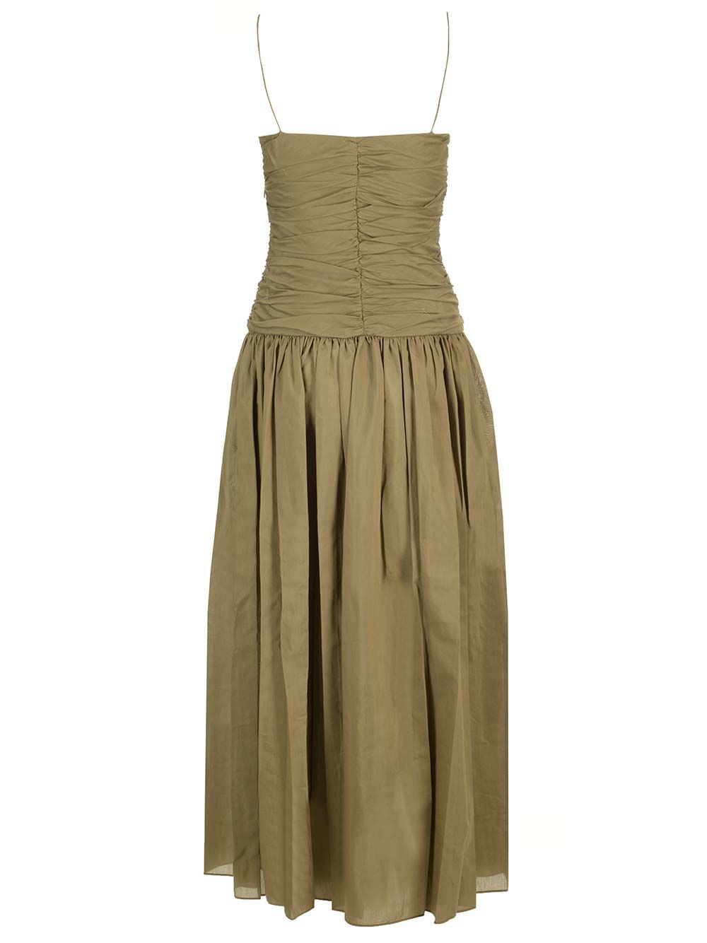Matteau Gathered Drop Waist Dress Abiti - Verde | 003be346dae1b0a072963b8c2f85e83943918e54