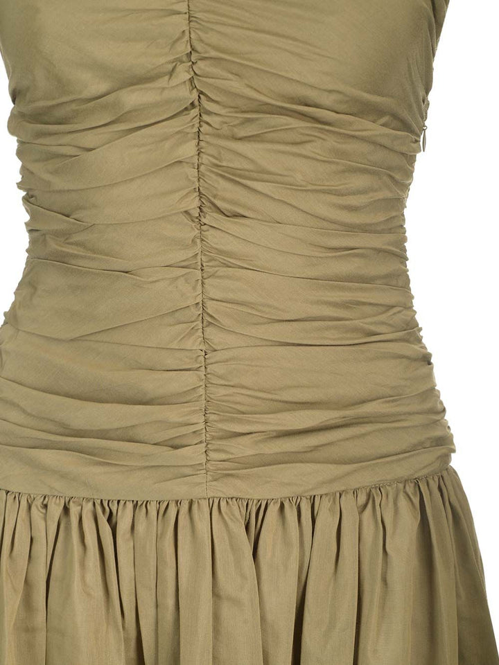 Matteau Gathered Drop Waist Dress Abiti - Verde | ba5cc043ebb28b2a604550da4d3d523cef089e8c