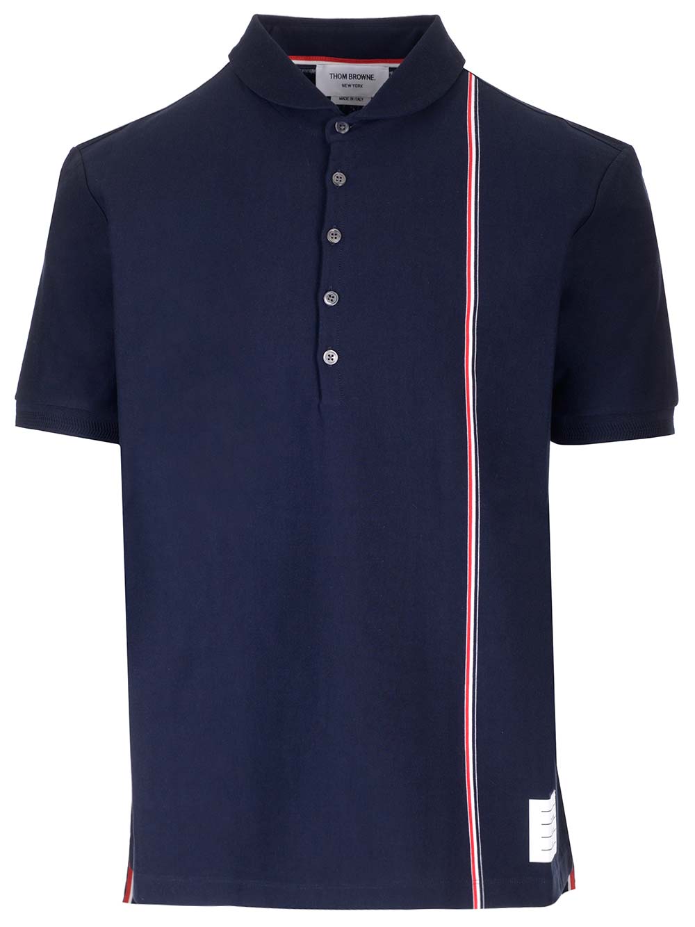 Thom Browne Cotton Knit Polo shirt - Blu | d270397503bd8501165f2bdb6eea07b9c427579b