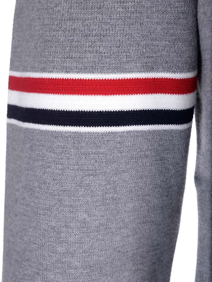Thom Browne Milano Stitch Crew Neck Sweater Knitwear - Grey | eee5cc565bf2247d86f302c7d06c4c56c1f3b0b0
