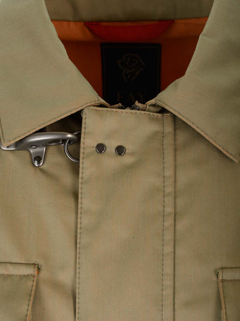 Fay Cotton Field Jacket Giacche - Verde | f91ac018394f5ed5f4176bfc18f368ae9b4bf0a9