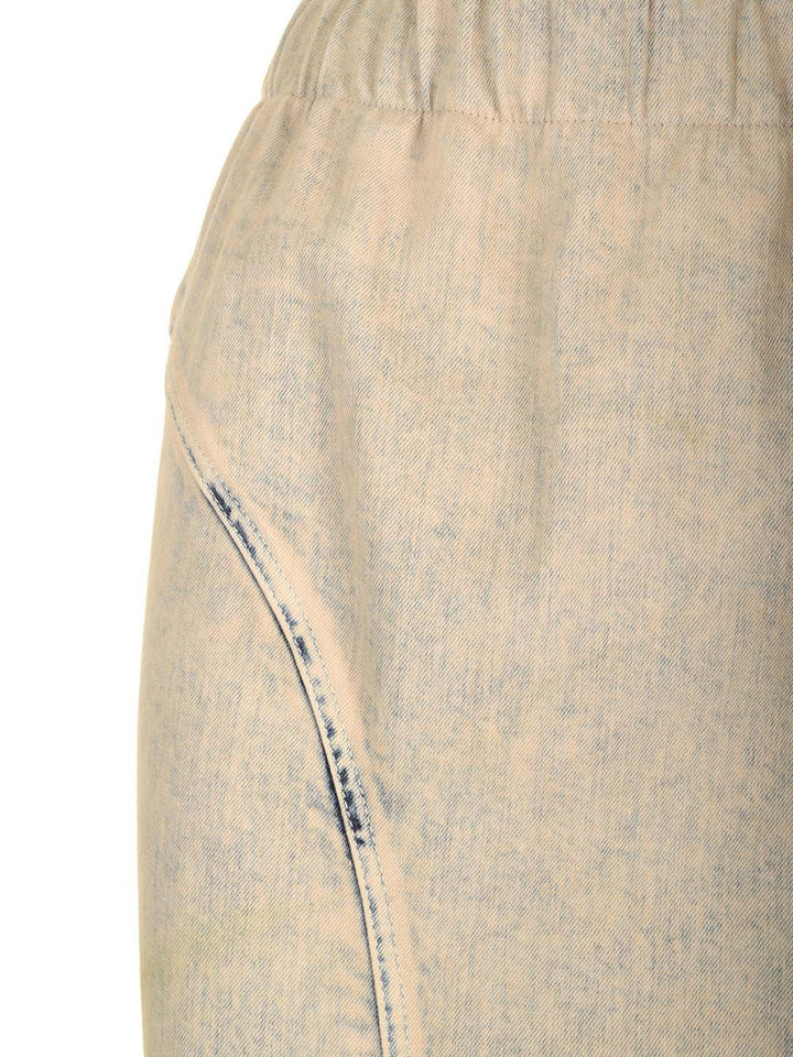 Moncler X Rick Owens Denim Mermaid Skirt Gonne - Verde | d10f25b3752b47a81aae133180830b88a36f9429