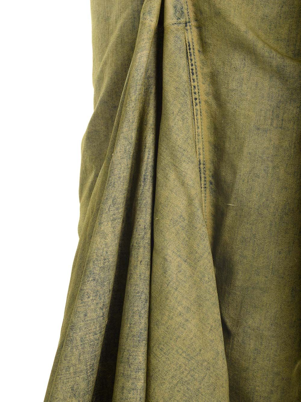 Moncler X Rick Owens Denim Mermaid Skirt Gonne - Verde | ae32e09be09b1959a4e6b20127df3245df07261e