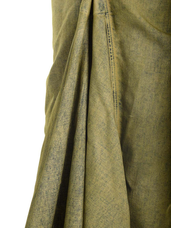 Moncler X Rick Owens Denim Mermaid Skirt Gonne - Verde | ae32e09be09b1959a4e6b20127df3245df07261e
