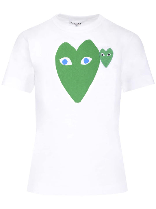 Green Heart T-Shirt Bianco