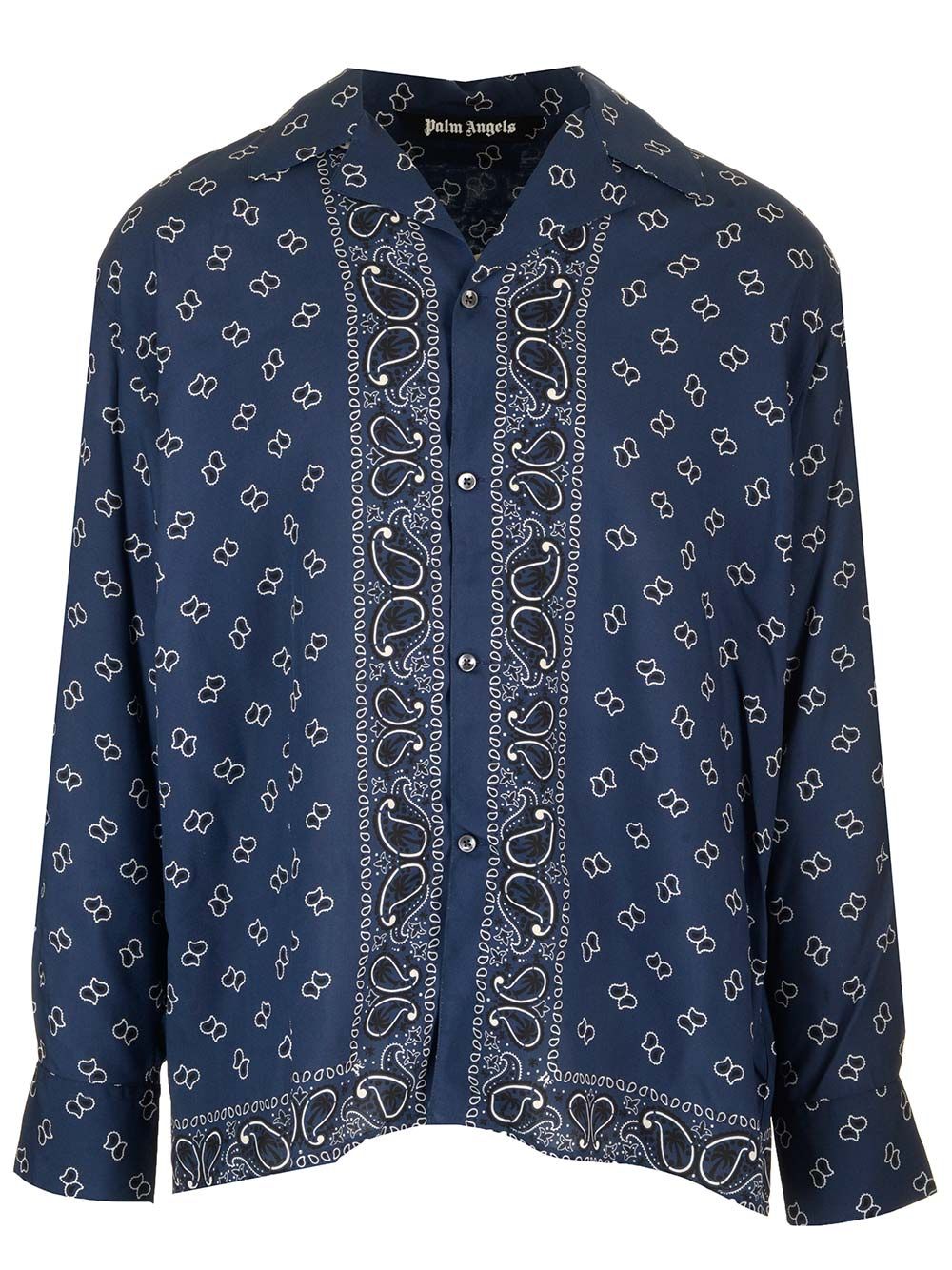 Palm Angels Paisley Print Bowling Shirt Shirts - Blu | 5bfe2068f52ff0dd82886043328fd8f292077a18