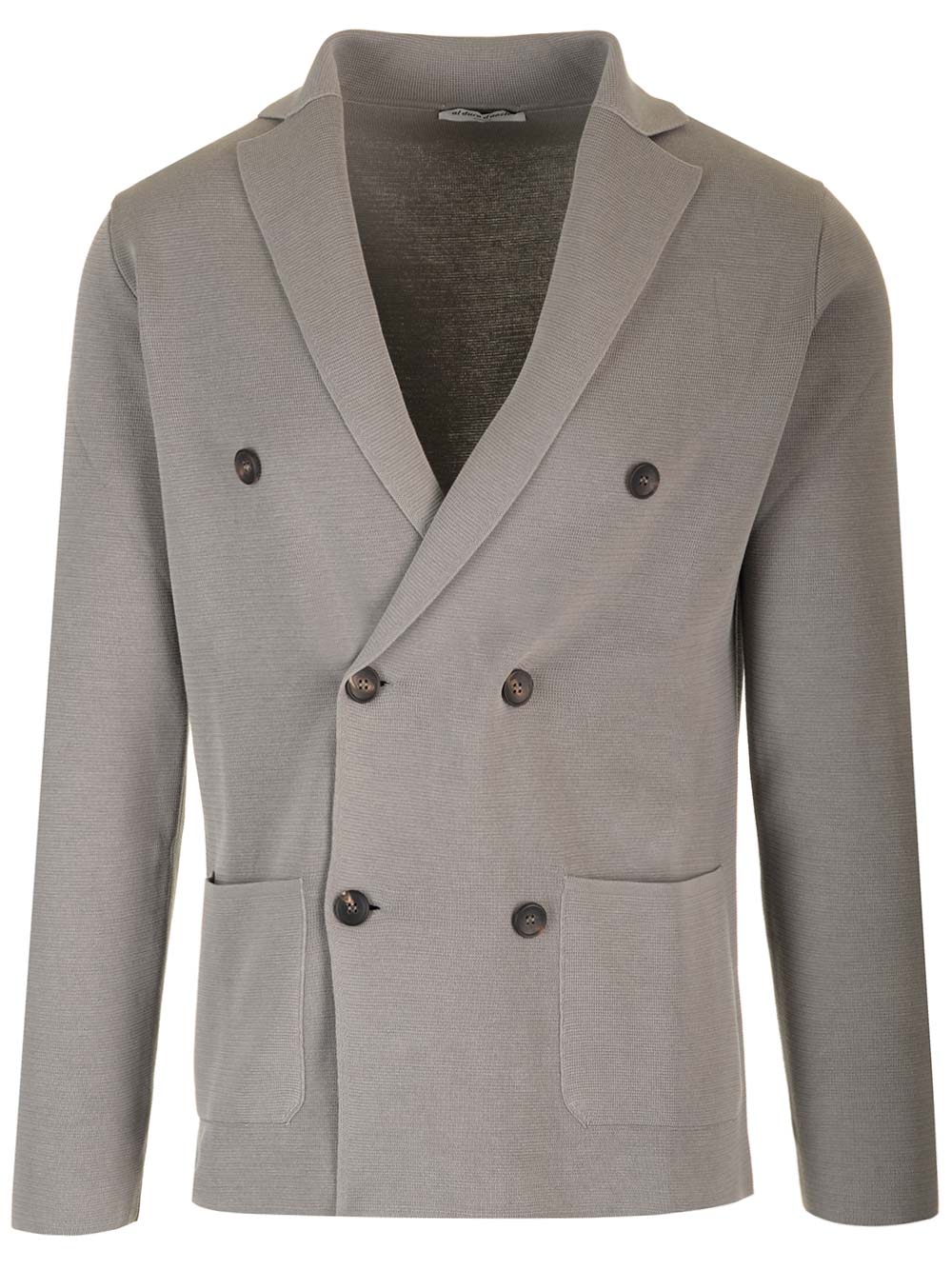 Al Duca D'Aosta Cotton Knit Blazer Knitwear - Grey | d473f2bb31410a270b7b522f7429c57807925673