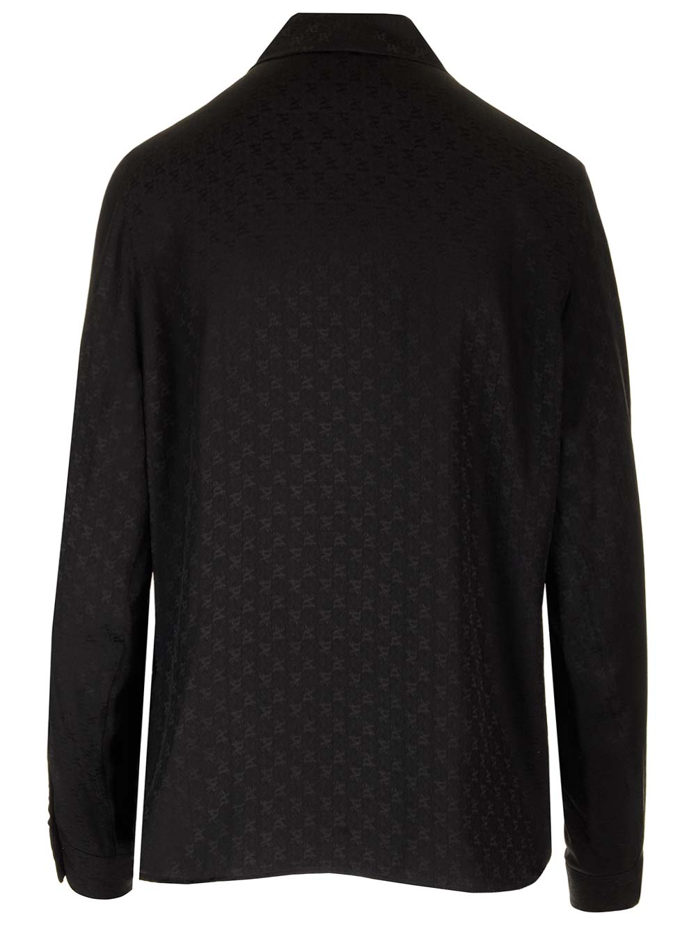 Palm Angels Monogram Chemisier en Soie Chemises Noir