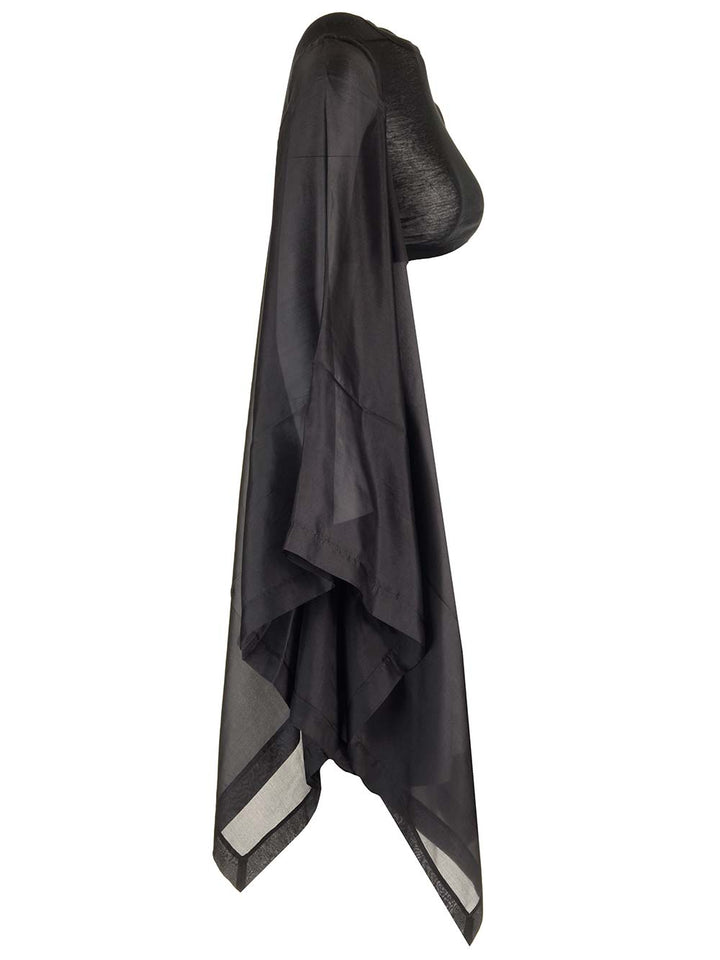 Rick Owens Black Cotton And Silk Crop Top Top - Nero | 39cacee341054b7586a0726f936b5b7161a7a883