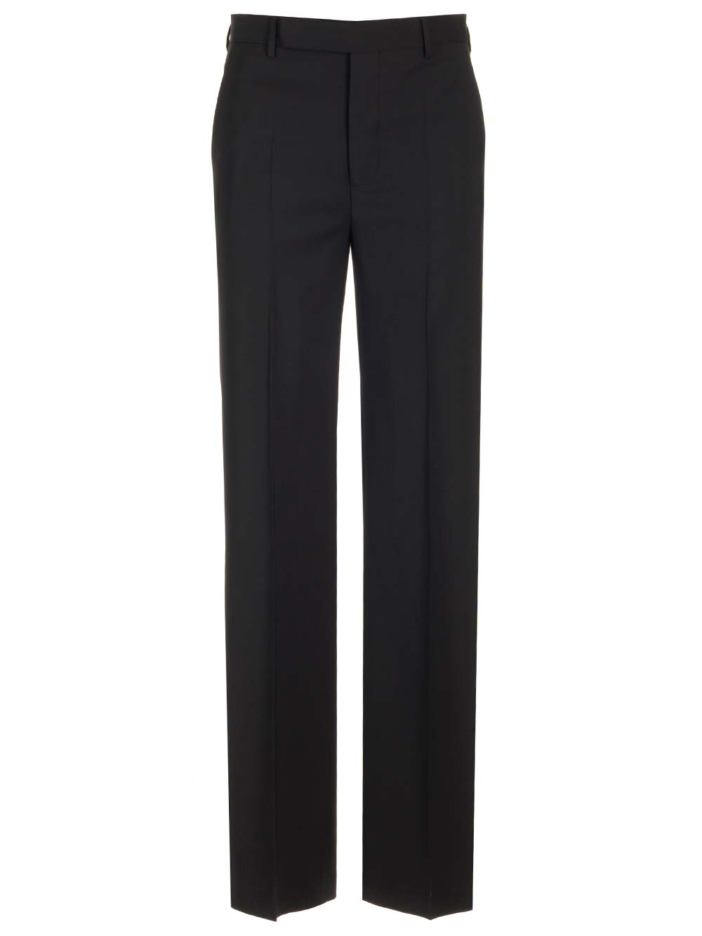 Rick Owens Straight Wool Trousers - Nero | a7fb9fccaaa033e4221f7df88d4bc8e32ce75bde