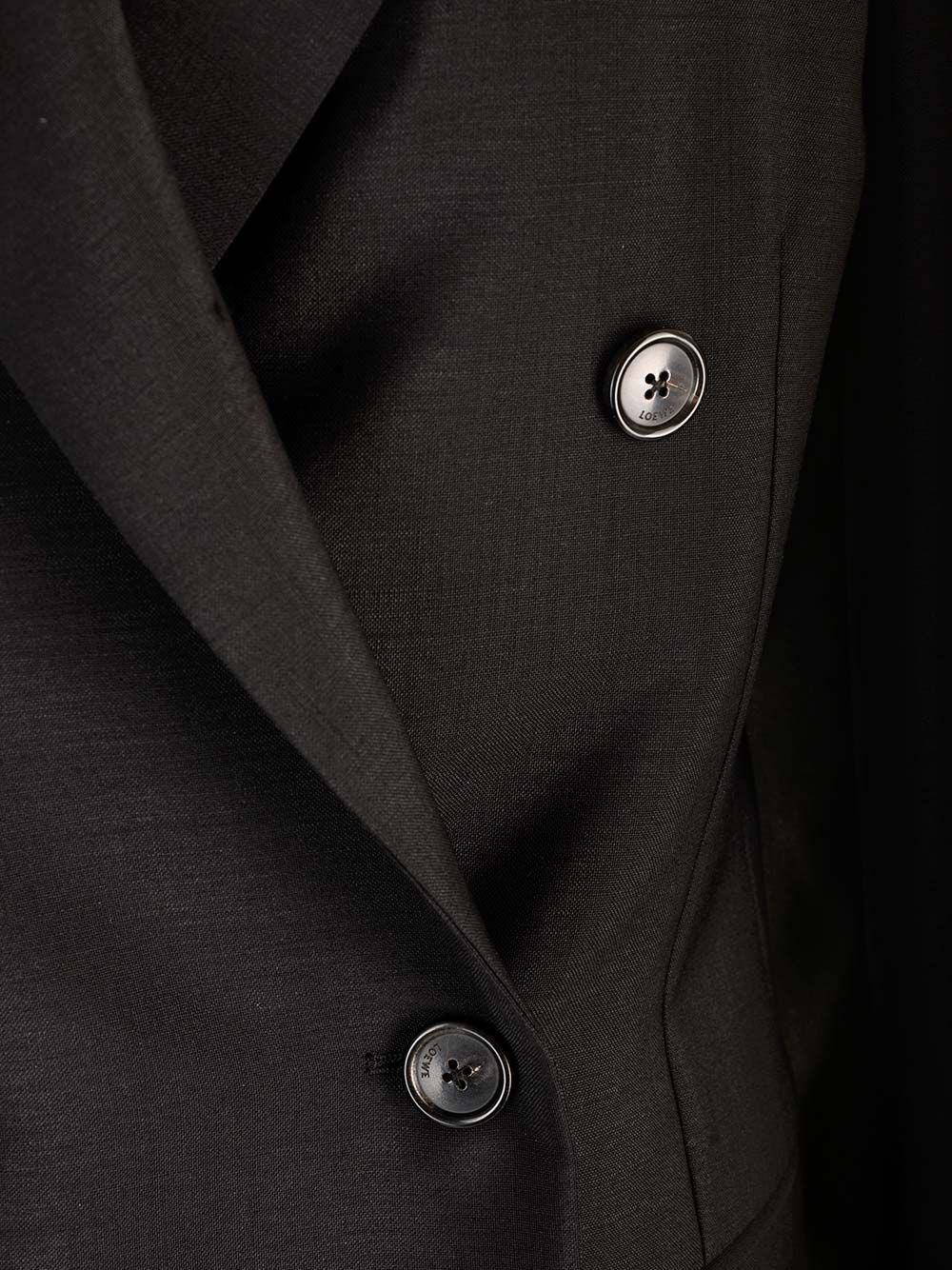 Loewe Double-Breasted Tailored Giacche - Nero | d72630a5a0acaf3a0aca6b8e169284553c2fd36b