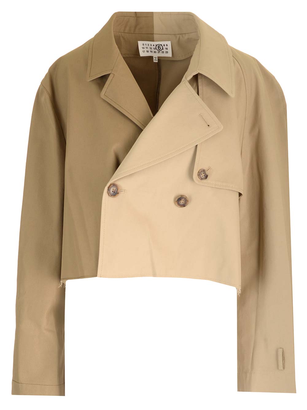 Mm6 Maison Margiela Cropped Trench Coat Giacche - Beige | 358a7e71d96aed27a993e114cbf7f23f0208509d