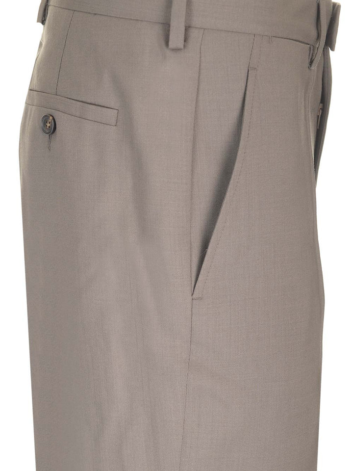 Mm6 Maison Margiela Tailored Wool Trousers - Marrone | 3186a25cc2976989baa928d4e5d02e16a69bc319